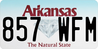 AR license plate 857WFM