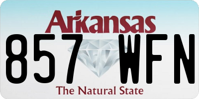 AR license plate 857WFN
