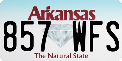 AR license plate 857WFS
