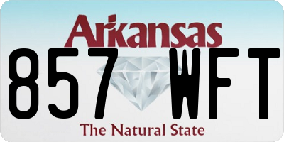 AR license plate 857WFT