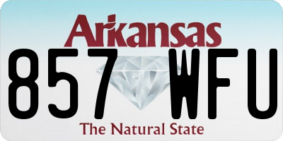 AR license plate 857WFU