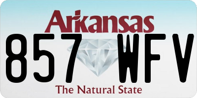 AR license plate 857WFV