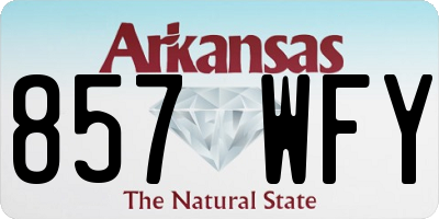 AR license plate 857WFY