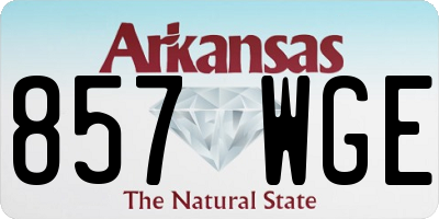 AR license plate 857WGE