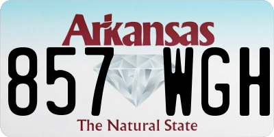 AR license plate 857WGH