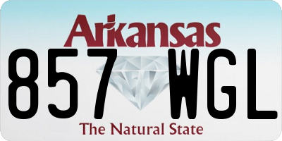 AR license plate 857WGL
