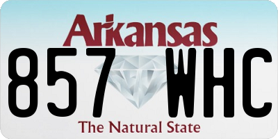 AR license plate 857WHC