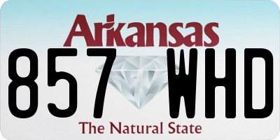 AR license plate 857WHD