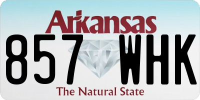 AR license plate 857WHK