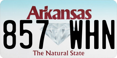 AR license plate 857WHN