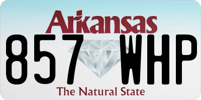 AR license plate 857WHP