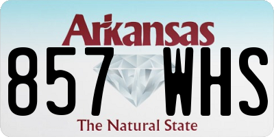 AR license plate 857WHS