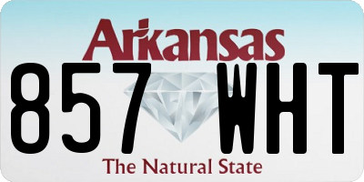 AR license plate 857WHT