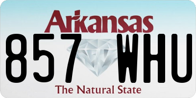 AR license plate 857WHU