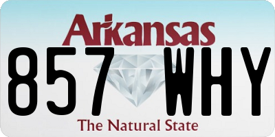 AR license plate 857WHY