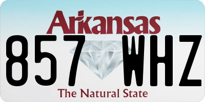 AR license plate 857WHZ