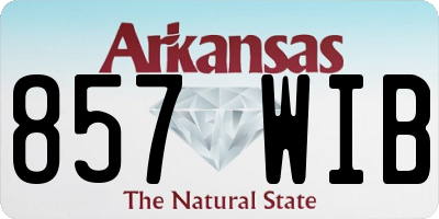 AR license plate 857WIB