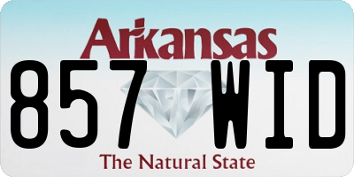 AR license plate 857WID