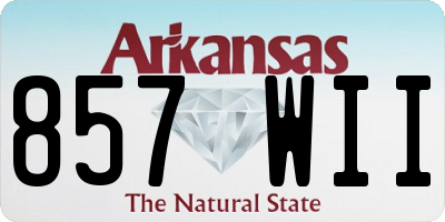 AR license plate 857WII