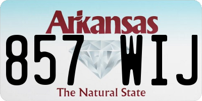 AR license plate 857WIJ