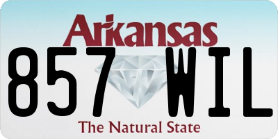 AR license plate 857WIL