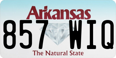 AR license plate 857WIQ
