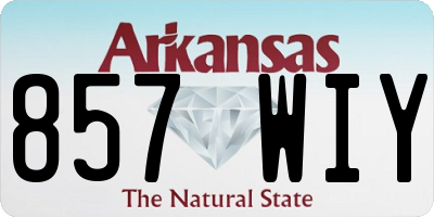 AR license plate 857WIY