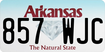 AR license plate 857WJC