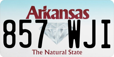 AR license plate 857WJI