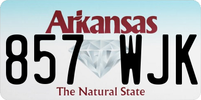 AR license plate 857WJK