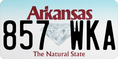 AR license plate 857WKA