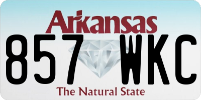 AR license plate 857WKC