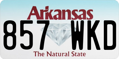AR license plate 857WKD