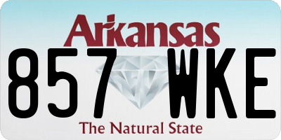 AR license plate 857WKE