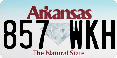 AR license plate 857WKH