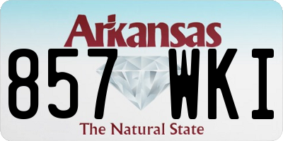AR license plate 857WKI