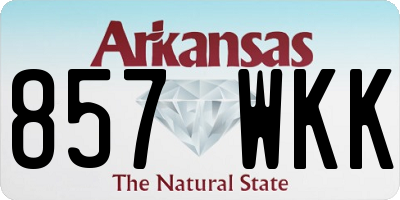 AR license plate 857WKK