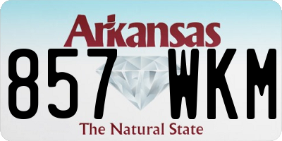 AR license plate 857WKM