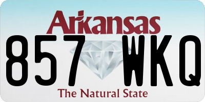 AR license plate 857WKQ