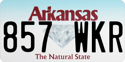 AR license plate 857WKR