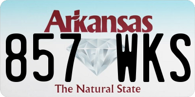 AR license plate 857WKS