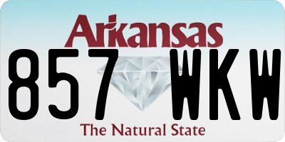 AR license plate 857WKW