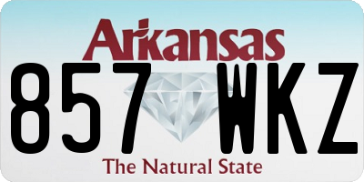 AR license plate 857WKZ