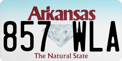 AR license plate 857WLA