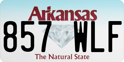AR license plate 857WLF