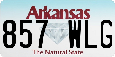 AR license plate 857WLG
