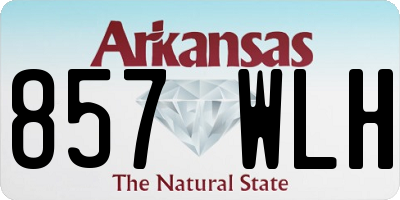 AR license plate 857WLH