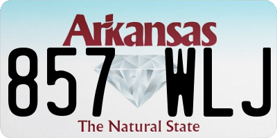 AR license plate 857WLJ