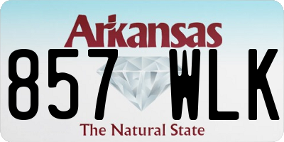 AR license plate 857WLK