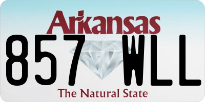 AR license plate 857WLL